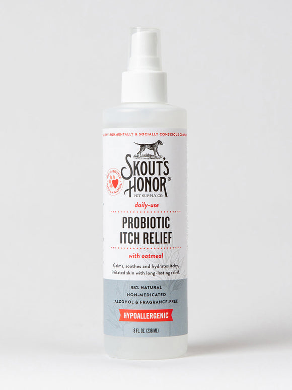 Skout's Honor Probiotic Itch Relief Spray for Dogs (8 oz)