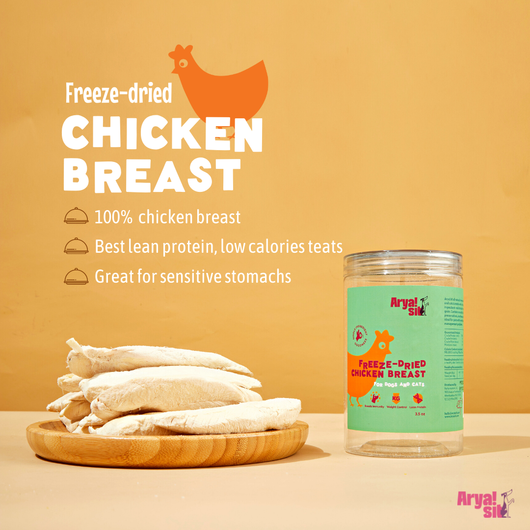 Dried chicken breast fashion for dogs