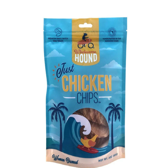 Wholesome Hound Just Chicken Chips Dog Treats (3 oz)