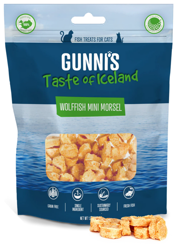 Gunni's Wolffish Mini Morsel  Cat Treats (1.5 oz)