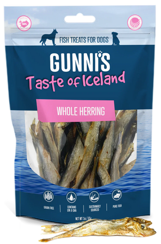 Gunni's Whole Herring Dog Treats (3 oz)