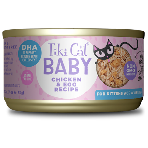 Tiki Cat® Baby Whole Foods with Chicken & Egg Recipe (2.4 oz)
