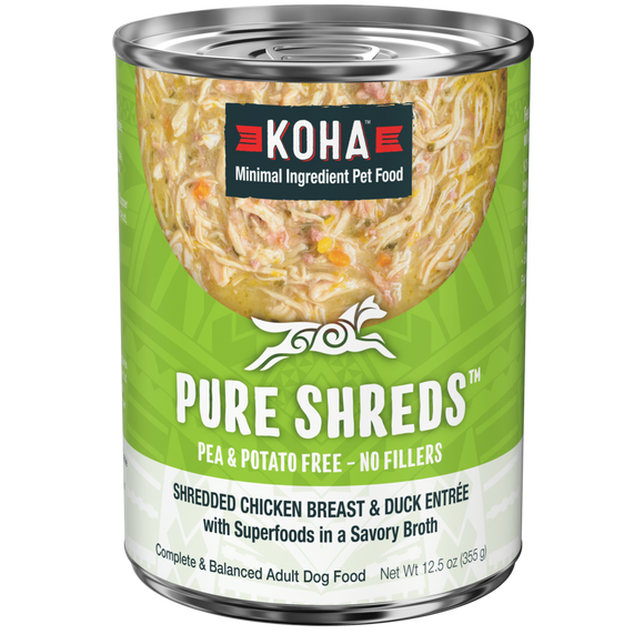 KOHA Dog GF Shredded Chicken Duck 12.5oz