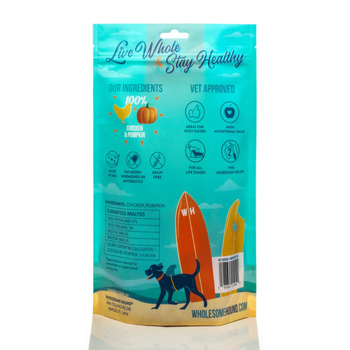 Wholesome Hound Just Chicken & Pumpkin Chips Dog Treats (7 oz)