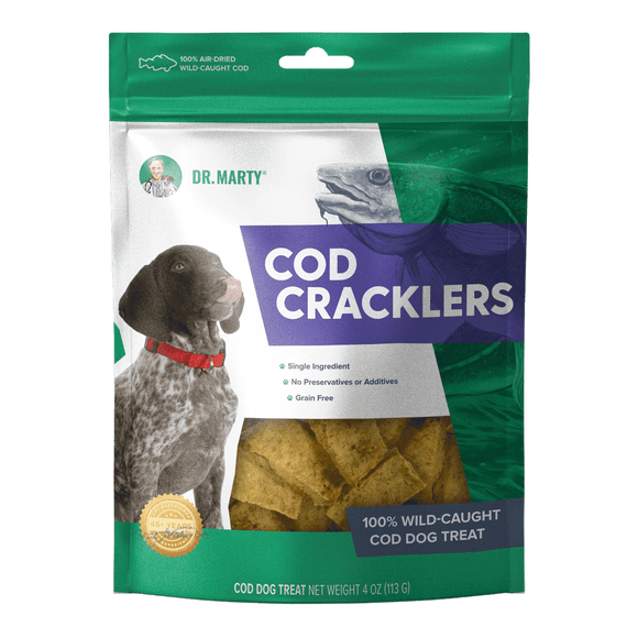 Dr. Marty Cod Cracklers 100% Air-Dried Wild-Caught Cod Treats