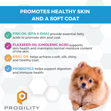 Nootie Progility Skin & Coat Soft Chew Supplement For Dogs