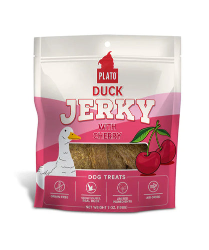 Plato Duck Jerky with Cherry Recipe Dog Treats