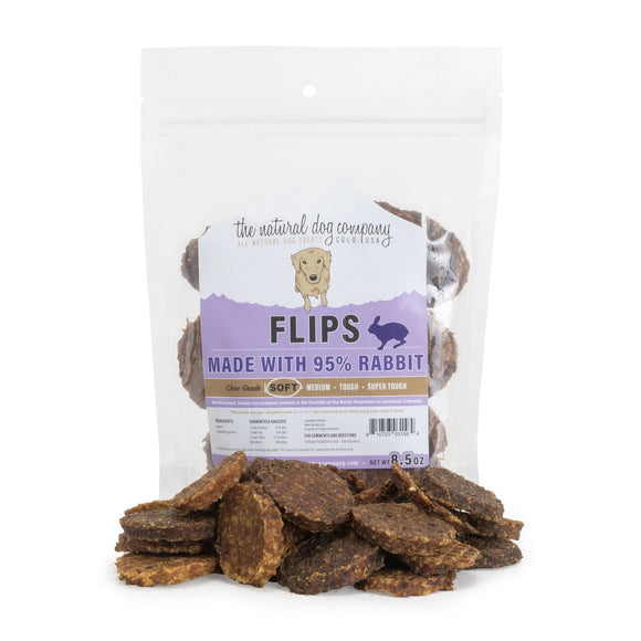 Natural Dog Rabbit Flips 8.5oz