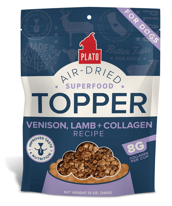 Plato Venison, Lamb & Collagen Food Topper Recipe For Dogs