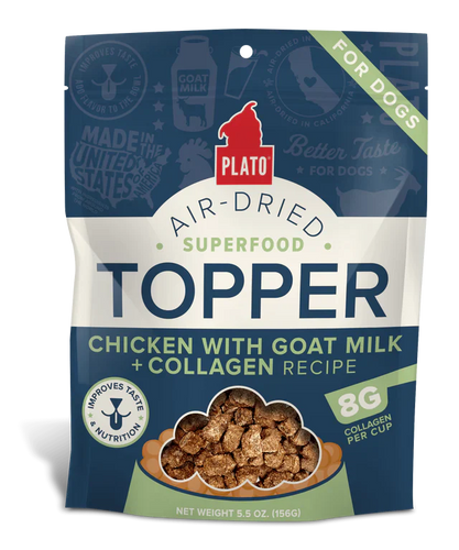 Plato Chicken With Goat Milk & Collagen Food Topper Dog Treats