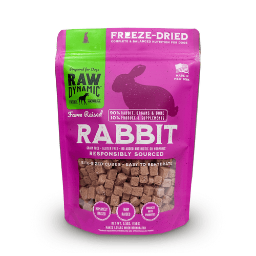 Raw Dynamic Freeze Dried Rabbit Formula Dog Food