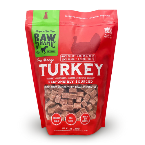 Raw Dynamic Frozen Raw Turkey Formula For Dogs