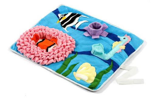 Injoya Under the Sea Snuffle Mat for Dogs (1.57'' H x 45'' L x 45'' W)