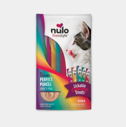 Nulo Freestyle Perfect Purees Variety Pack Grain-Free Lickable Cat Treats (0.5 oz - Pack of 10)
