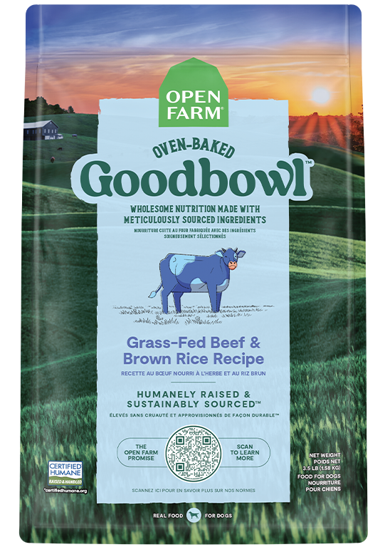 Open Farm Goodbowl™ Grass-Fed Beef & Brown Rice Recipe for Dogs