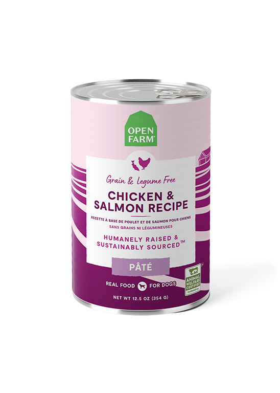 Open Farm Chicken & Salmon Pâté for Dogs (12.5 oz can)