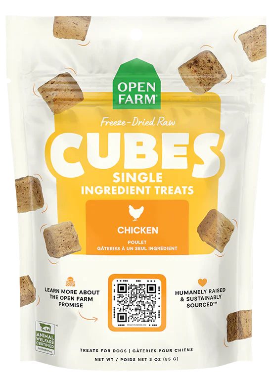 Open Farm Freeze Dried Raw Single Ingredient Chicken Treat for Dogs (3 oz)