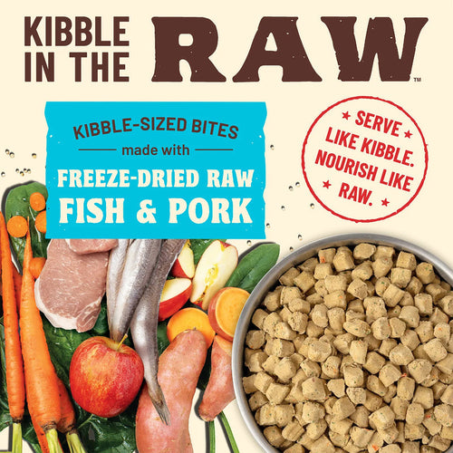 Primal Pet Foods Kibble in the Raw Fish & Pork Recipe for Dogs (1.5 LB)