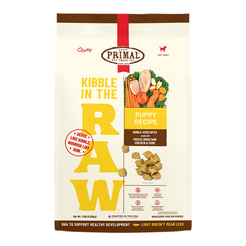 Primal Pet Foods Kibble in the Raw Puppy Recipe (1.5 LB)