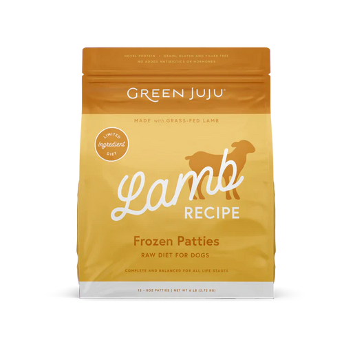 Green Juju Lamb Recipe Frozen Patties & Sliders for Dogs