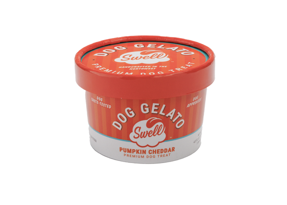 Swell Pumpkin Cheddar Frozen Gelato Dog Treat