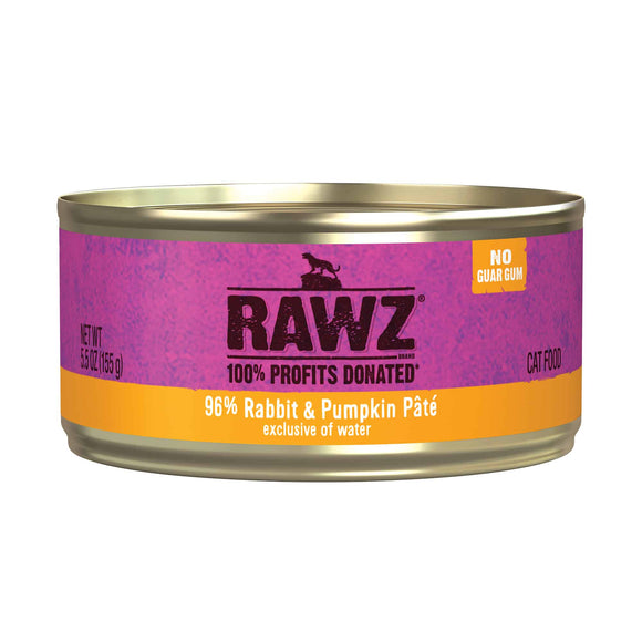 Rawz 96% Rabbit & Pumpkin Pate Cat Food