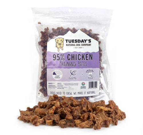 Tuesdays Natural Dog Company 95% Chicken Training Bites Dog Treats