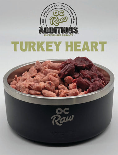 OC Raw Dog Turkey Hearts Additions