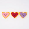 Zippy Paws Valentines Miniz Heart Cookies 3 Pack