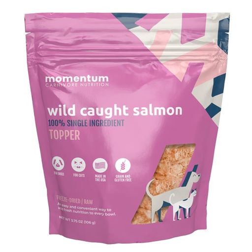 Momentum Carnivore Nutrition Wild Caught Salmon Topper Freeze Dried Raw