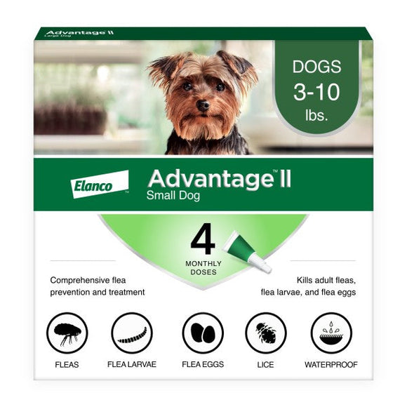 Advantage II Small Dog Vet-Recommended Flea Treatment & Prevention