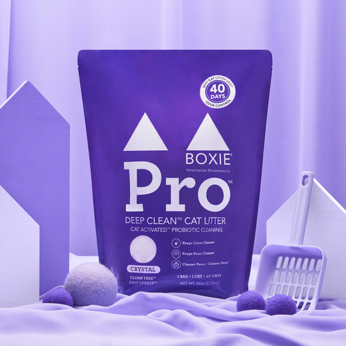 BoxiePro® Self-Cleaning Probiotic Crystal Non-Clumping Cat Litter