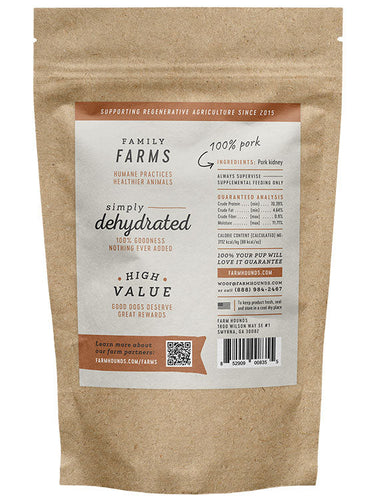 Farm Hounds Pork Kidney Dog Treats (4 oz)