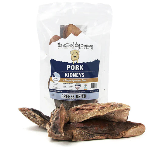 Tuesdays Natural Dog Company Freeze Dried Pork Kidneys Dog Treats (3 oz)