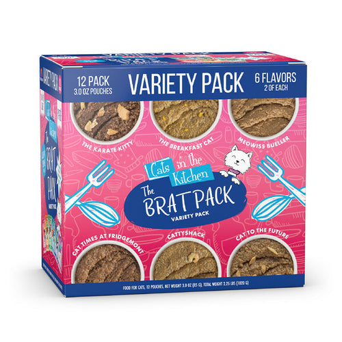 Weruva Cats in the Kitchen Paté  The Brat Pack Variety Pack Wet Cat Food