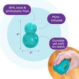 Planet Dog Double-Tuff Interactive Treat Stuffer Durable Dog Chew Toy