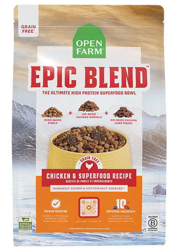 Epic Blend Chicken & Superfood Grain-Free Dog Kibble