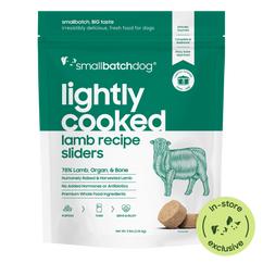 Smallbatch Lightly Cooked Lamb Sliders for Dogs