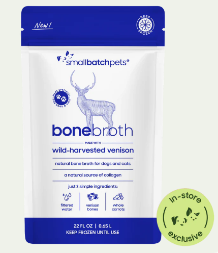 Smallbatch Frozen Venison Bone Broth for Dogs & Cats