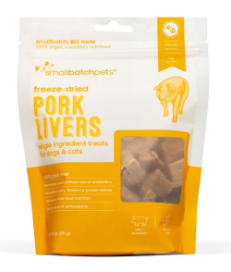 Small Batch Freeze Dried Pork Liver for Dog & Cat Treats