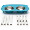 Messy Mutts Elevated Double Dog Feeder Adjustable Height