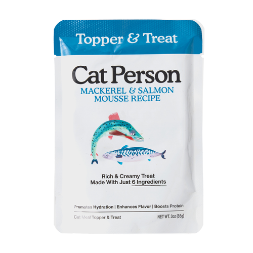 Weruva Cat Person  Mackerel & Salmon Mousse Recipe Cat Treat