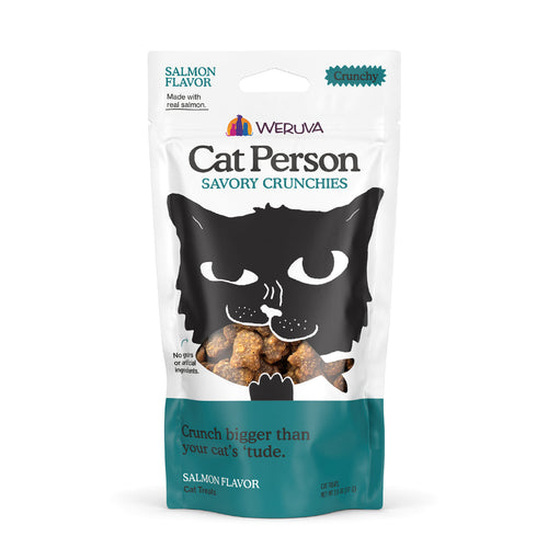 Weruva Cat Person  Salmon Savory Crunchies Cat Treats