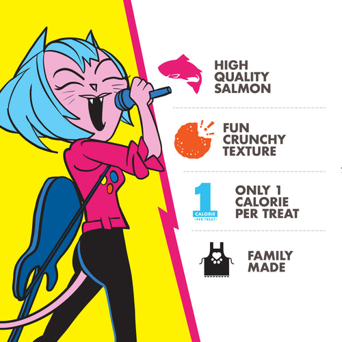 Fromm Family PurrSnackitty Crunch Screamin' Salmon Flavor Cat Treats