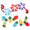 Territory String of Lights Plush Squeaker Rope Tug Dog Toy