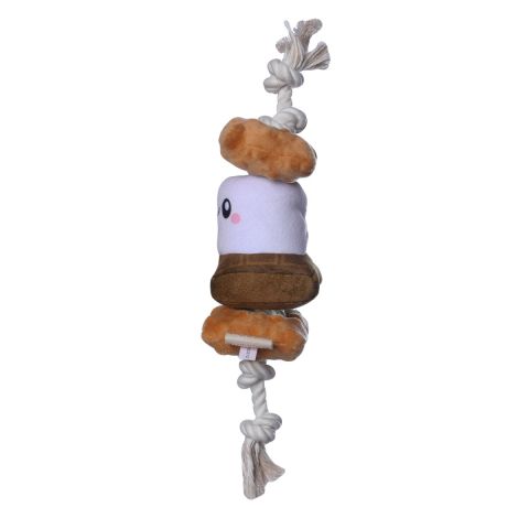 Territory S'mores Squeaker Tug Dog Toy