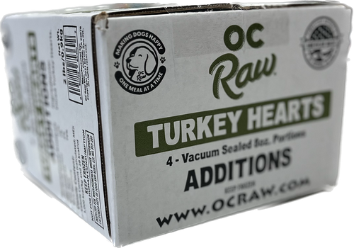 OC Raw Dog Turkey Hearts Additions