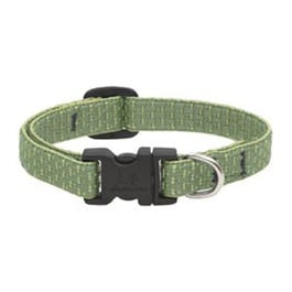 Eco Dog Collar, Adjustable, Moss, 1/2 x 8 to 12-In.
