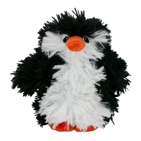 Tall Tails Real Feel Fluffy Penguin with Squeaker Dog Toy