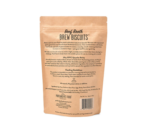 Portland Pet Food Company Brew Biscuits with Beef Broth Dog Treats (5 oz)